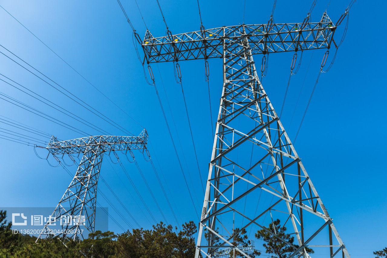 高壓電塔與輸電線影像 電力設(shè)施的視覺(jué)記錄